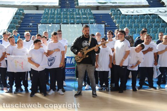 Viterbo - Cerimonia inaugurale del campionato di calcio a 5 degli sport paralimpici degli atleti con disabilità intellettiva relazionale Fisdir 