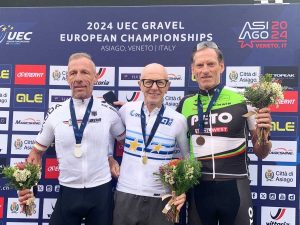 Asiago - Mtbsan 17102024 Il podio vincente di Michele Feltre