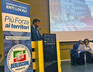 Perugia - Alessandro Romoli alla conferenza nazionale degli enti locali di Forza Italia