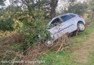 Viterbo - Incidente strada Ombrone