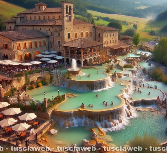 Il parco termale viterbese elaborato da Giovanni Bartoletti con l'aiuto dell'intelligenza artificiale