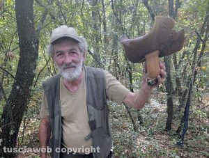 Fabrizio Cacalloro e il porcino di 1,5 chili