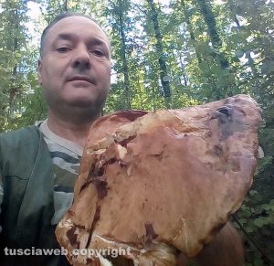 Roberto Celestini e il fungo da 2 chili e 33