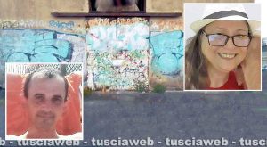 Stazione di Civitavecchia - La struttura dove è stato trovata senza vita Camelia Ion - Nel riquadro a sinistra Lucian Tuduran