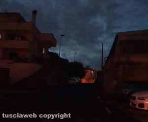 Bagnaia - Via Fortunato del Tavano al buio
