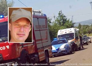 Vigili del fuoco, polizia e 118, generica - Nel riquadro Luca Picano