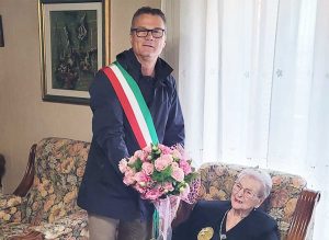 Carbognano - il sindaco Agostino Gasbarri e la signora Giulia Caproli