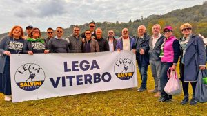 Pontida - Una delegazione di Lega Viterbo al raduno del partito