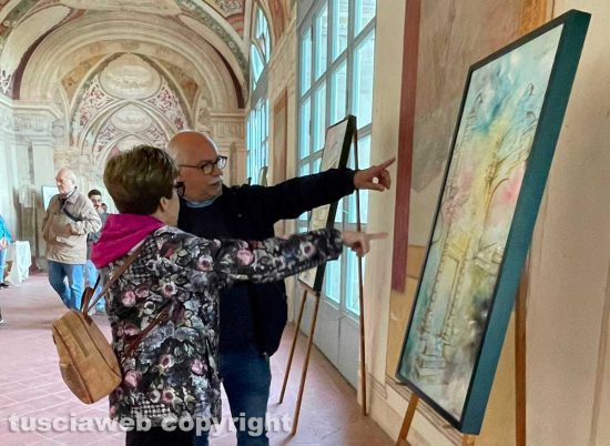 Viterbo - Villa Dante - La mostra pittorica "Infiniti passaggi"