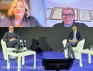 Viterbo – Festival Economia della cultura – Mauro Rotelli, Lucia Albano, Daniele Sabatini e Marco Vincenzi