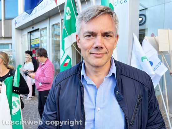 Viterbo - Manifestazione Fials Fials sotto la cittadella della salute - Giancarlo Catalano
