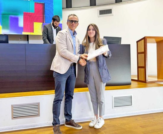Viterbo - Andrea Belli con alcuni dei premiati al "BuildInnovate"