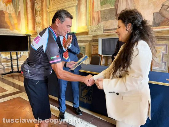 Viterbo - Pellegrini in bicicletta