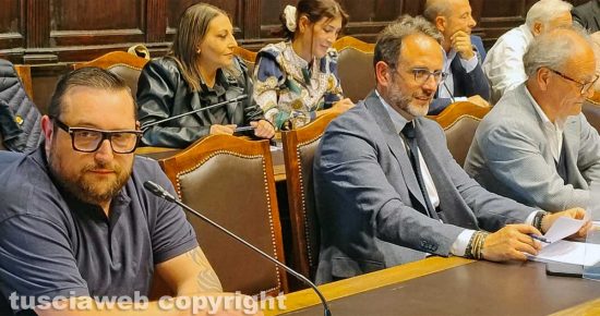 Viterbo - Consiglio comunale - Massimiliano Urbani e Gabriele Gnignera