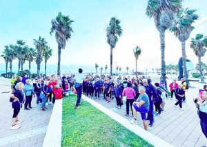 Civitavecchia - Il gruppo di cammino alla Marina