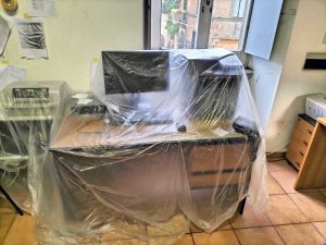 Viterbo - Piove nei locali comunali a San Martino al Cimino
