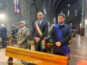 Viterbo - Il generale Salvatore Annigliato, Giancarlo Martinengo e Alessandro Romoli