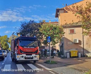 Viterbo - Vigili del fuoco - L'intervento a La Quercia