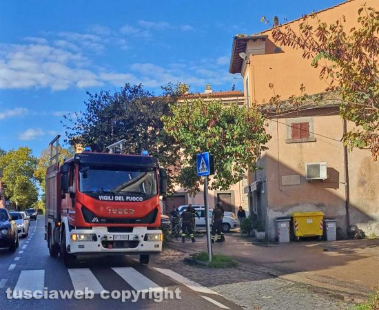 Viterbo - Vigili del fuoco - L'intervento a La Quercia