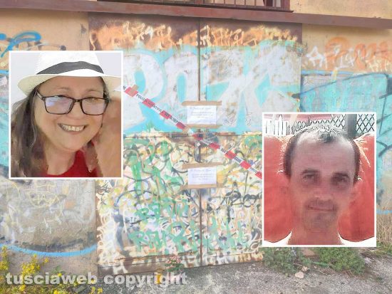 Femminicidio di Civitavecchia - Parcheggio il Bricchetto - La struttura sotto sequestro - Nei riquadri Camelia Ion e Lucian Tuduran