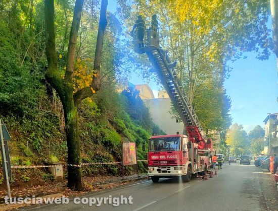 Viterbo - Smottamento a viale Fiume