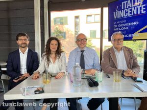 Da sinistra: Daniele Sabatini, Antonella Sberna, Mauro Rotelli e Massimo Giampieri