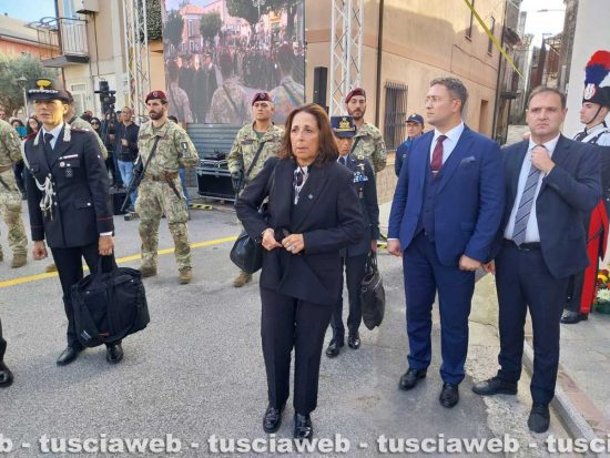 Olivadi - I funerali di Vincenzo Aiello - Il sottosegretario di stato Isabella Rauti