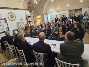 Otello Gregorini in visita a Viterbo