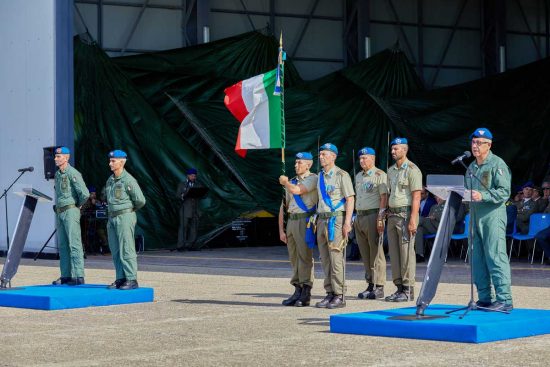 Viterbo - Allocuzione del comandante dell'Aves Gen. D. Annigliato