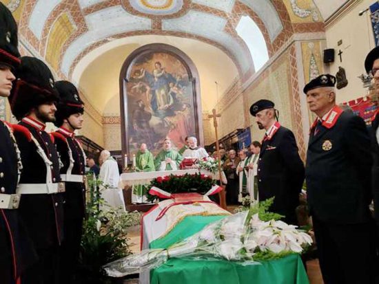Traslazione delle spoglie mortali di padre Gianfranco Maria Chiti - La celebrazione nella chiesa del convento di Orvieto