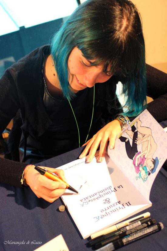 La fumettista Franziska - Foto di Mariangela di Luzio
