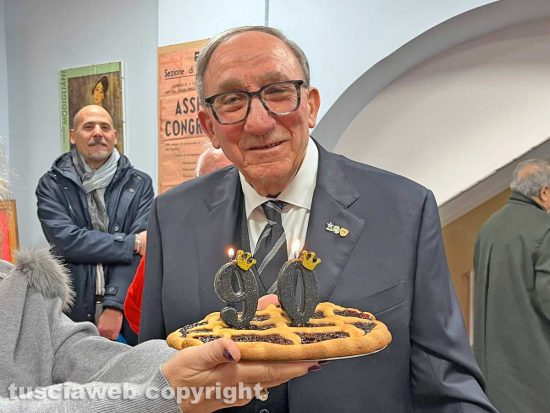 Viterbo - La festa di 90 anni di Sergio Pollastrelli