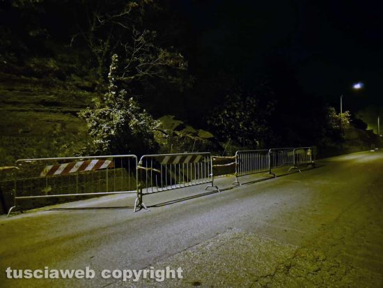 Montefiascone - La frana sulla Verentana