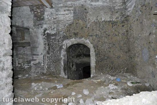 I sotterranei del centro storico di Viterbo - Foto di repertorio
