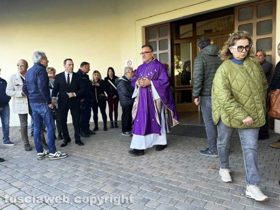 Viterbo - I funerali di Giuseppe Mastronicola - Don Luca Scuderi