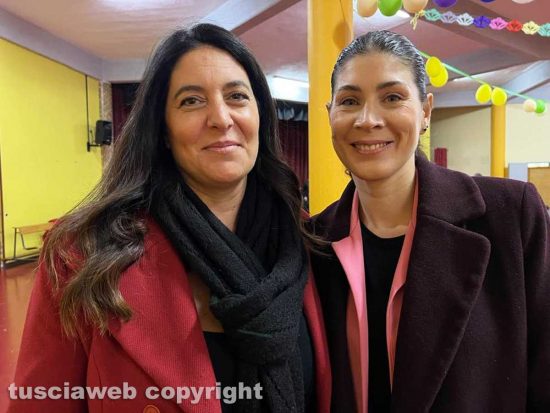 Viterbo - Santa Barbara - Le consigliere Francesca Sanna e Melania Perazzini