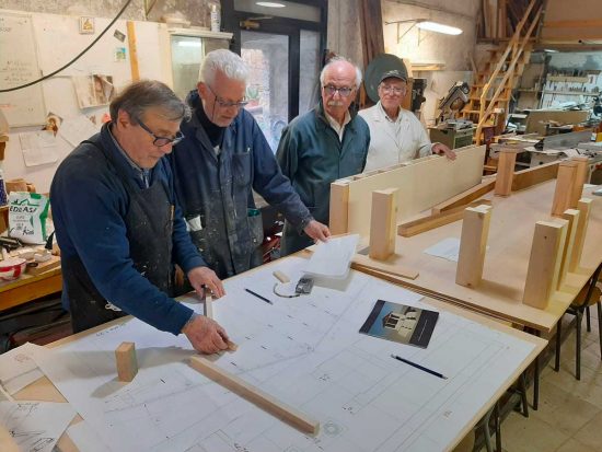 Tarquinia - I modelli in Legno del Tempio dell'Ara della regina di Tarquinia 