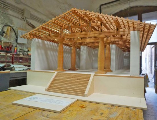 Tarquinia - I modelli in Legno del Tempio dell'Ara della regina di Tarquinia