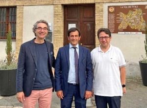 Castiglione in Teverina - Da sinistra il vicesindaco Emiliano Corsi, il sindaco Mirco Luzi e l'assessore Gianluca Costantini