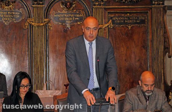 Viterbo - Consiglio comunale - Scardozzi, Giliberto e Floris