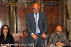 Viterbo - Consiglio comunale - Scardozzi, Giliberto e Floris