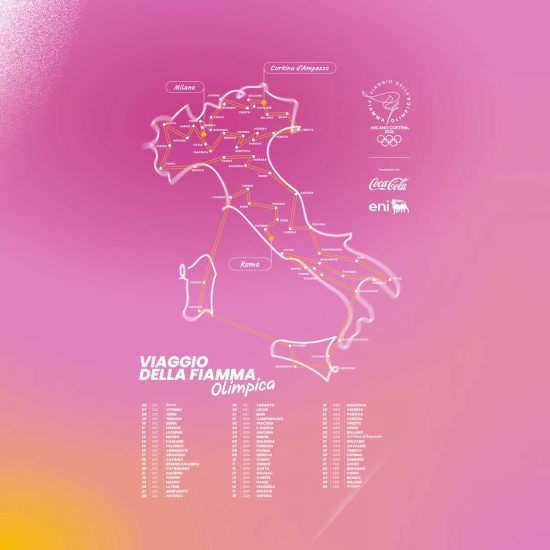 Le tappe del viaggio in Italia della fiamma olimpica e paralimpica di Milano-Cortina 2026