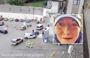 Tragedia a Belcolle, donna precipita dall’ospedale e muore - Nel riquadro Nicoletta Elvezia