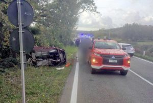Monteromano - Incidente sull'Aurelia bis