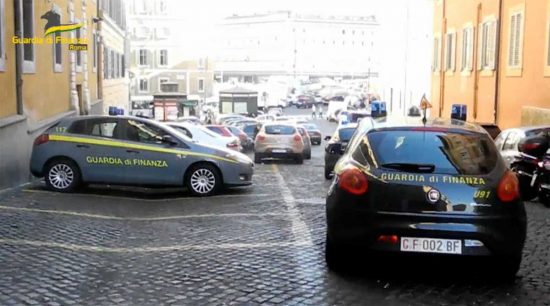 La guardia di finanza di Roma
