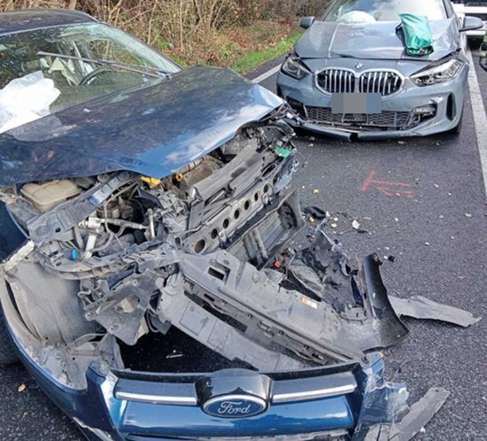 Incidente sulla Braccianese - Tre auto coinvolte