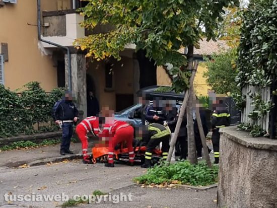 Viterbo - Incidente tra via Lorenzo da Viterbo e via Vanni