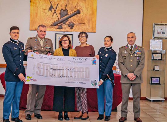 Viterbo - StraViterbo, Eta Beta riceve la donazione dalla Scuola sottufficiali dell’esercito