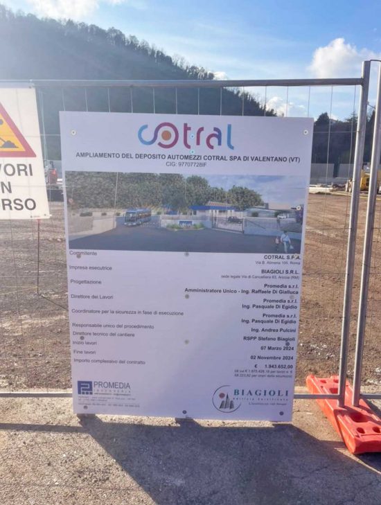 Valentano - Progetto Terminal dei bus extraurbani