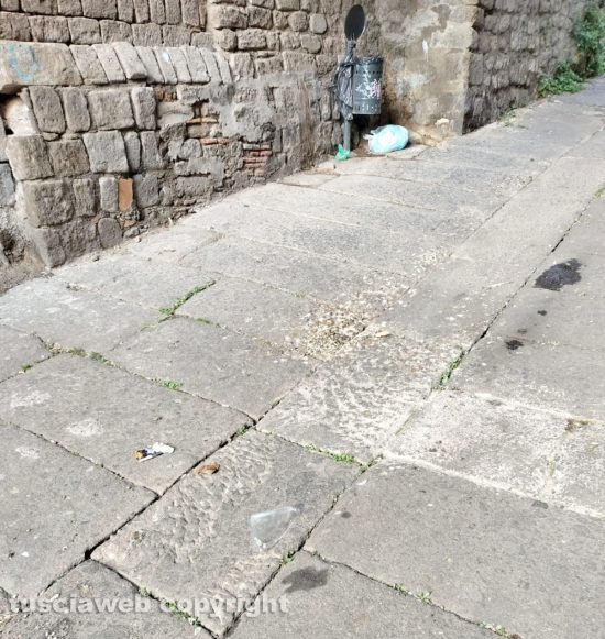 Via Cairoli - Sporcizia a terra